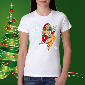 Дамска коледна тениска