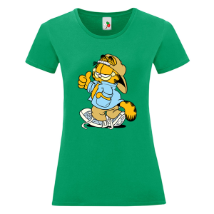 Цветна дамска тениска- Гарфилд