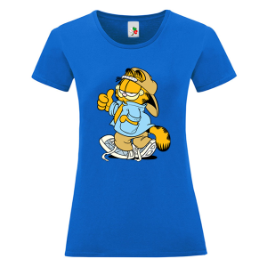 Цветна дамска тениска- Гарфилд
