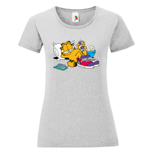 Цветна дамска тениска- Гарфилд