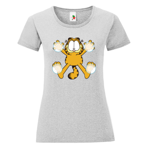 Цветна дамска тениска- Гарфилд