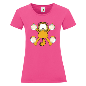 Цветна дамска тениска- Гарфилд