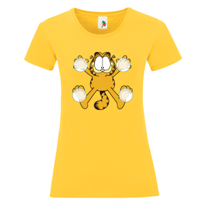 Цветна дамска тениска- Гарфилд