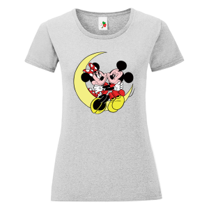 Цветна дамска тениска- Мики и Мини Маус