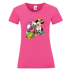 Цветна дамска тениска- Дейзи и Мини