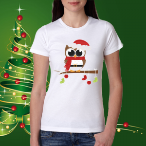 Дамска коледна тениска