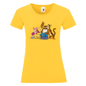 Цветна дамска тениска- Мечо Пух