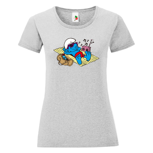 Цветна дамска тениска- Смърф