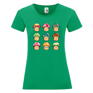 Цветна дамска тениска- Супер Марио