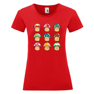 Цветна дамска тениска- Супер Марио