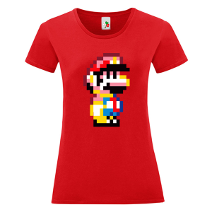 Цветна дамска тениска- Супер Марио