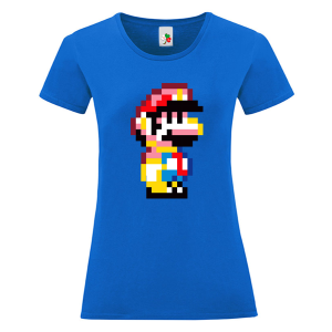 Цветна дамска тениска- Супер Марио