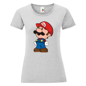 Цветна дамска тениска- Супер Марио