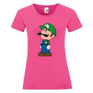 Цветна дамска тениска- Супер Марио