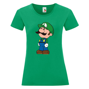 Цветна дамска тениска- Супер Марио