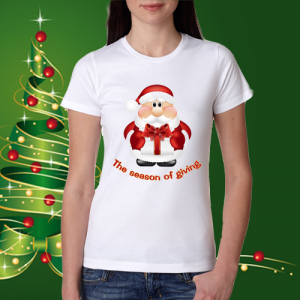 Дамска коледна тениска