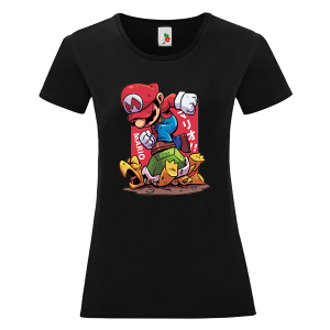 Цветна дамска тениска- Супер Марио