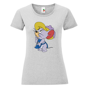 Цветна дамска тениска- Том и Джери