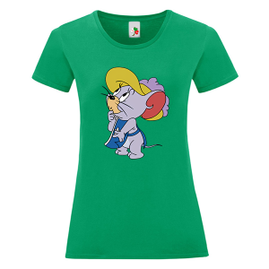 Цветна дамска тениска- Том и Джери