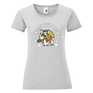 Цветна дамска тениска- Том и Джери