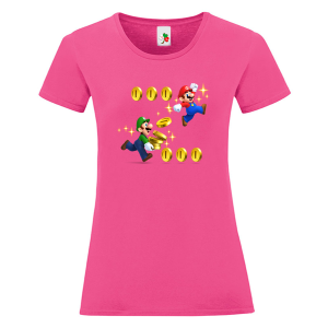 Цветна дамска тениска- Супер Марио