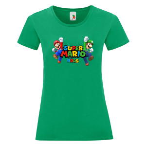 Цветна дамска тениска- Супер Марио
