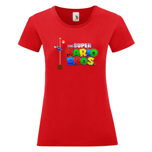 Цветна дамска тениска- Супер Марио