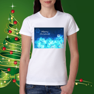 Дамска коледна тениска