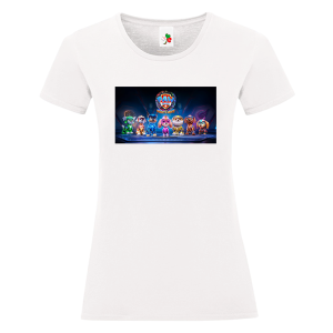 Бяла дамска тениска- Пес Патрул