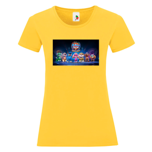 Цветна дамска тениска- Пес Патрул