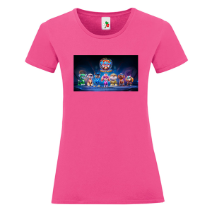 Цветна дамска тениска- Пес Патрул