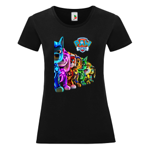 Черна дамска тениска- Пес Патрул