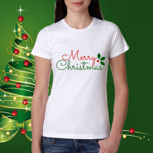 Дамска коледна тениска