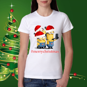 Дамска коледна тениска