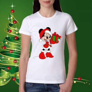 Дамска коледна тениска