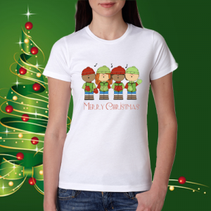 Дамска коледна тениска