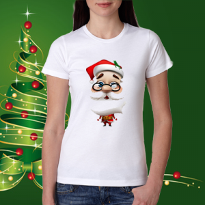 Дамска коледна тениска