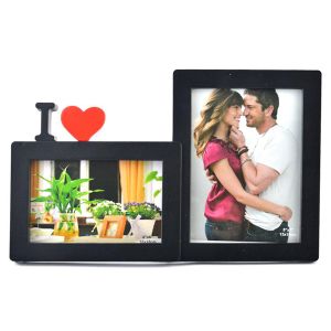 Рамка за снимки 2 в 1 - черна