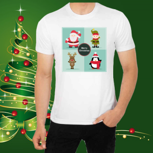 Мъжка коледна тениска