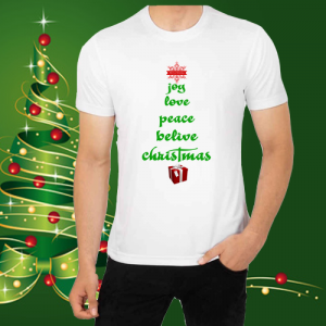 Мъжка коледна тениска