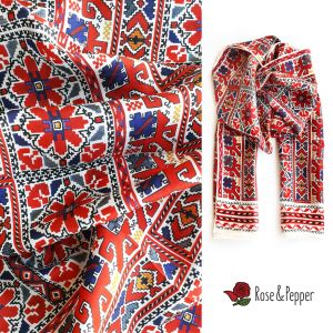 Копринен шал с мотиви на шевици -Донка