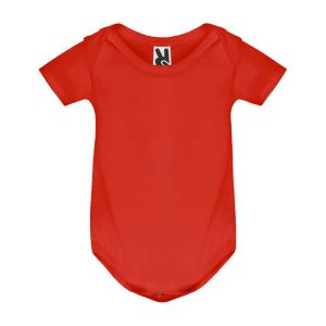 Червено бебешко боди с къс ръкав