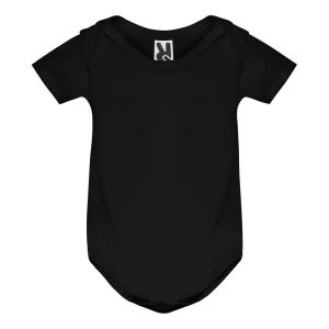 Черно бебешко боди  с къс ръкав