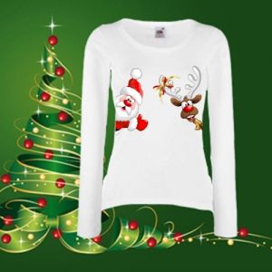 Дамска коледна блуза