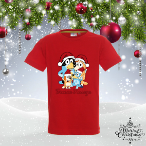 Детска коледна тениска - Блуи