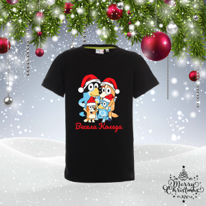 Детска коледна тениска - Блуи