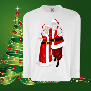 Детска коледна блуза Дядо и Баба Коледа