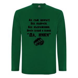 Цветна мъжка блуза- Аз съм шефът, Ники