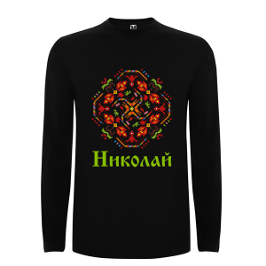 Цветна мъжка блуза- Николай и шевица