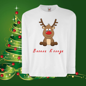 Детска коледна блуза Елен